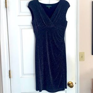 Navy Blue Knee Length Dress - Sz 10